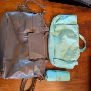Lily Jade Gray Leather Bag